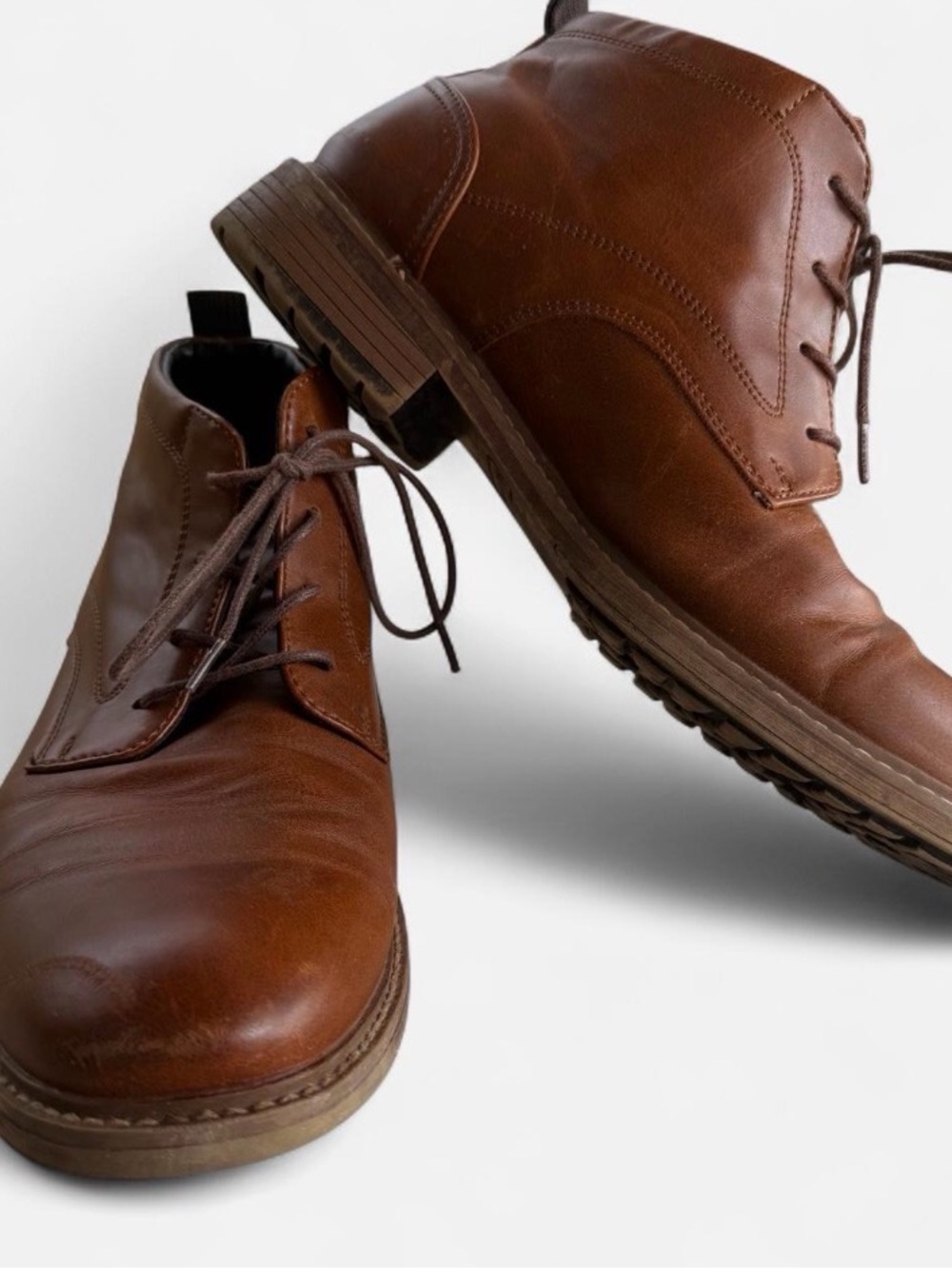 Call It Spring Men's Brown Leather Chukka Boots size 8